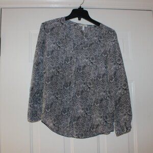 Joie SILK  snakeskin print blouse Size XS